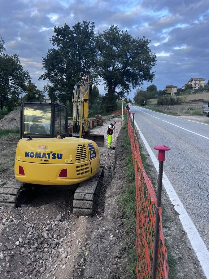 Lavori di messa in sicurezza delle strade via San Gregorio, via Arceviese e via Pianello — foto 1