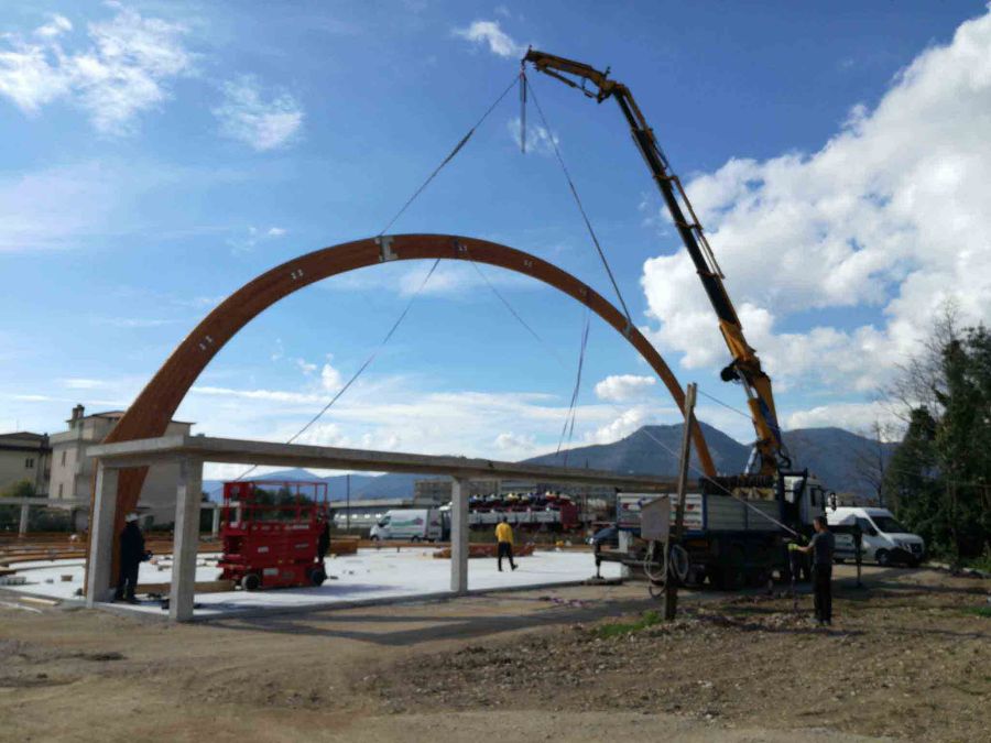 Ristrutturazione, potenziamento, messa in sicurezza ed efficientamento energetico del Palazzetto dello Sport, con ampliamento del parco fitness esterno e realizzazione di una tensostruttura polivalente — foto 4