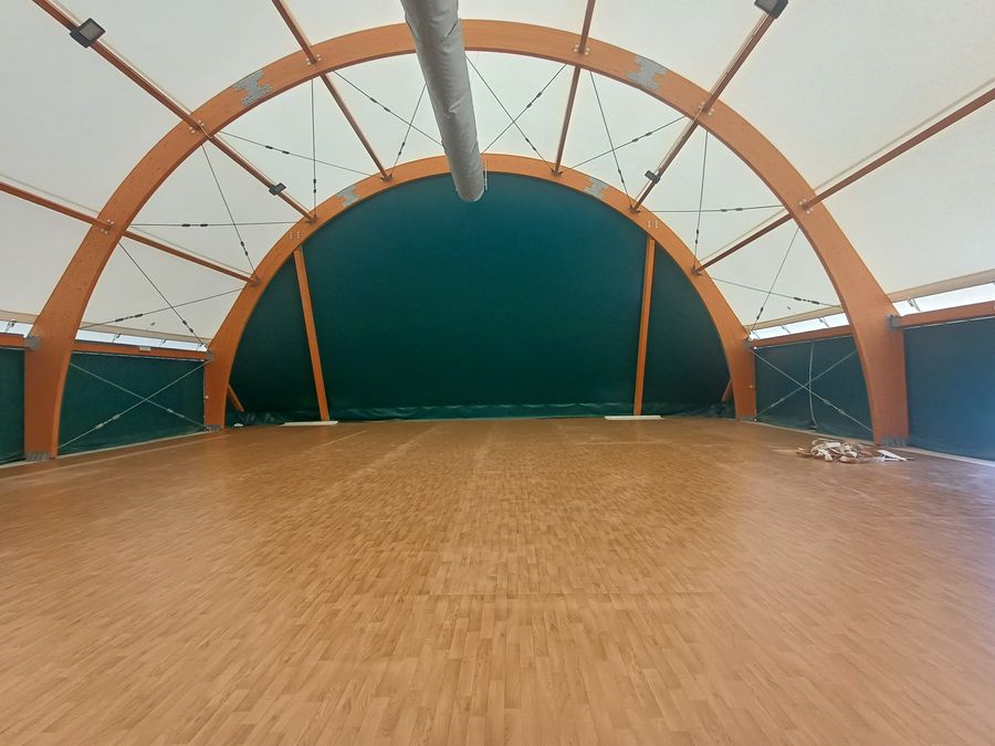 Realizzazione di una palestra con copertura in tensostruttura ed annessi servizi — sede associata I.P.I.A. dell’I.I.S. «Carlo & Nello Rosselli» — foto 3